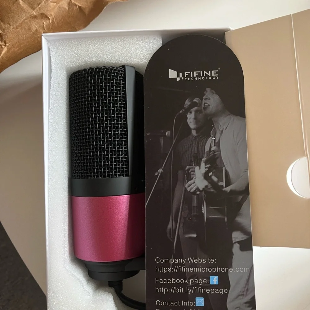 Fifine USB podcast microphone